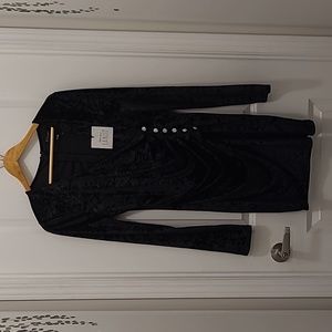 Black Velet Cocktail Dress with Tags